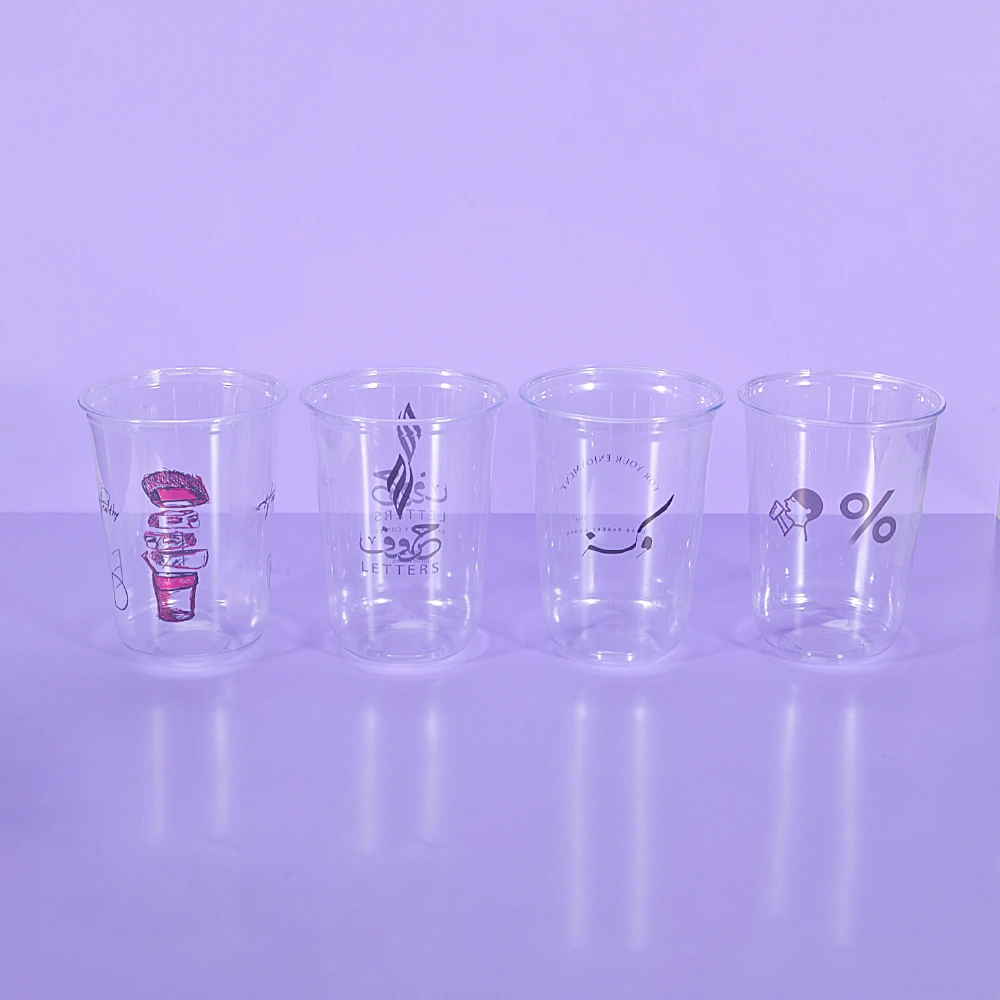 Custom Printing 16 oz Plastic Cups With Lids