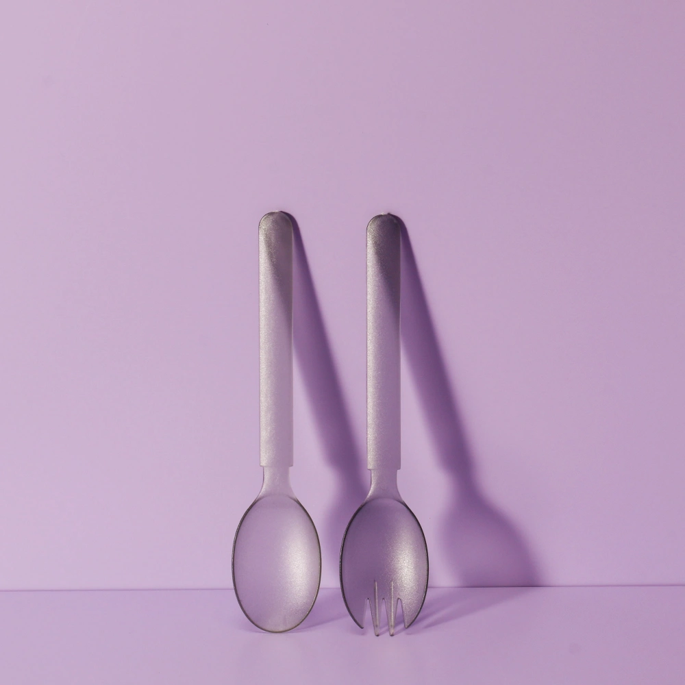 MS PP Large Plastic Spoon Black