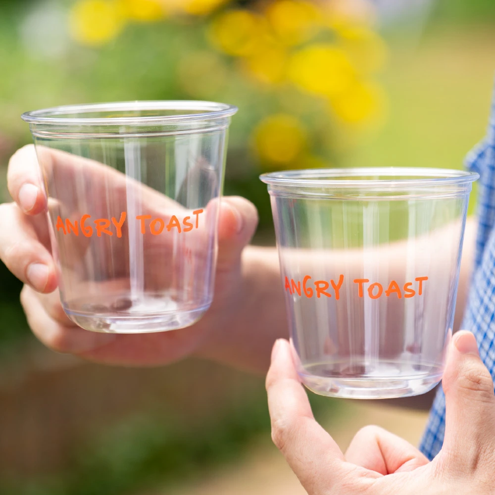 MS 10 oz U Shaped PET Plastic Coffee Cups